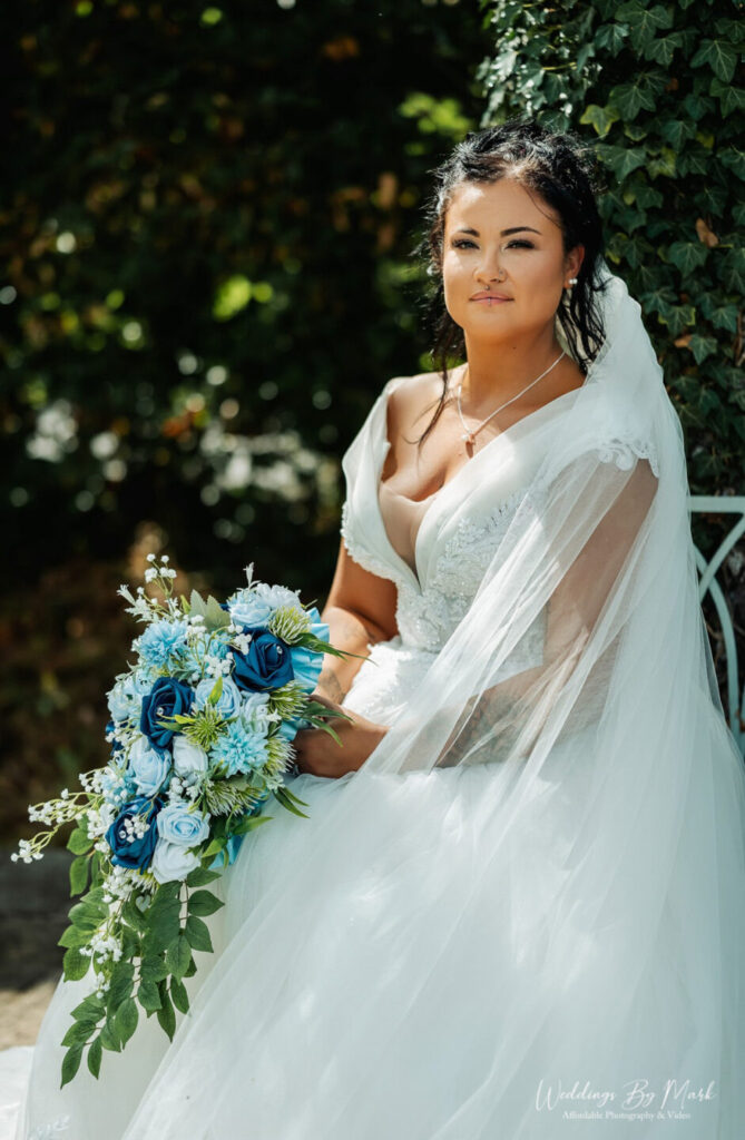 Beautiful Bride Portrait at Hilltop Country House