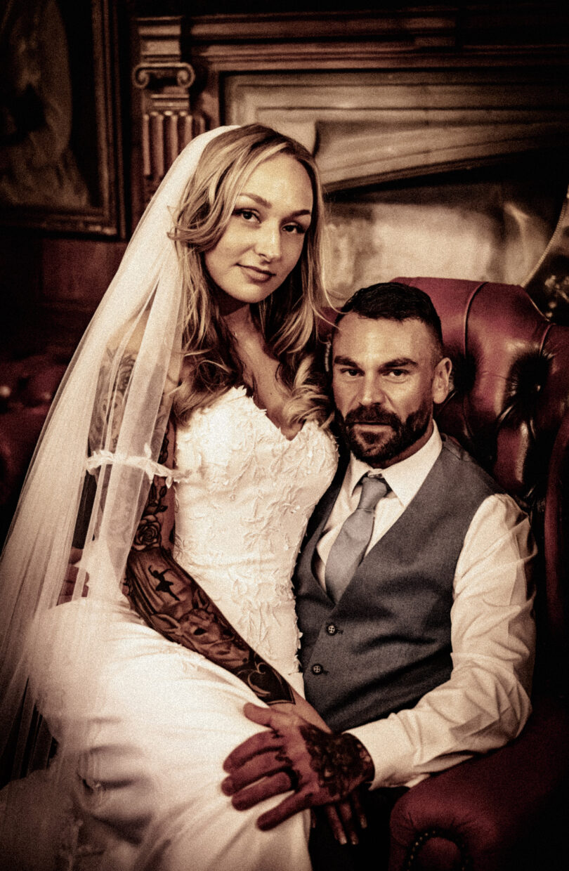 Tash and James at The Higher Trapp Hotel, photographed by Weddings By Mark